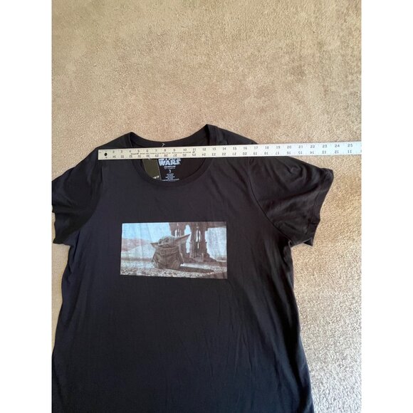 Star Wars Mandalorian Grogu Womens T-Shirt By Torrid Black Graphic Tee Size 3XL - Picture 6 of 11